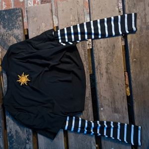 ROWME girls sun crop top long sleeve one peice